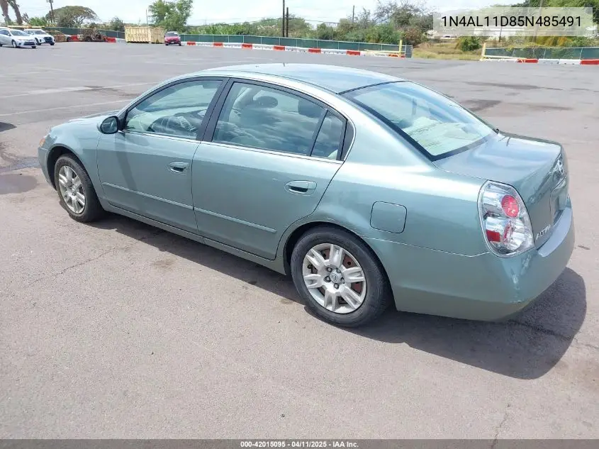 2005 Nissan Altima 2.5 S VIN: 1N4AL11D85N485491 Lot: 42015095