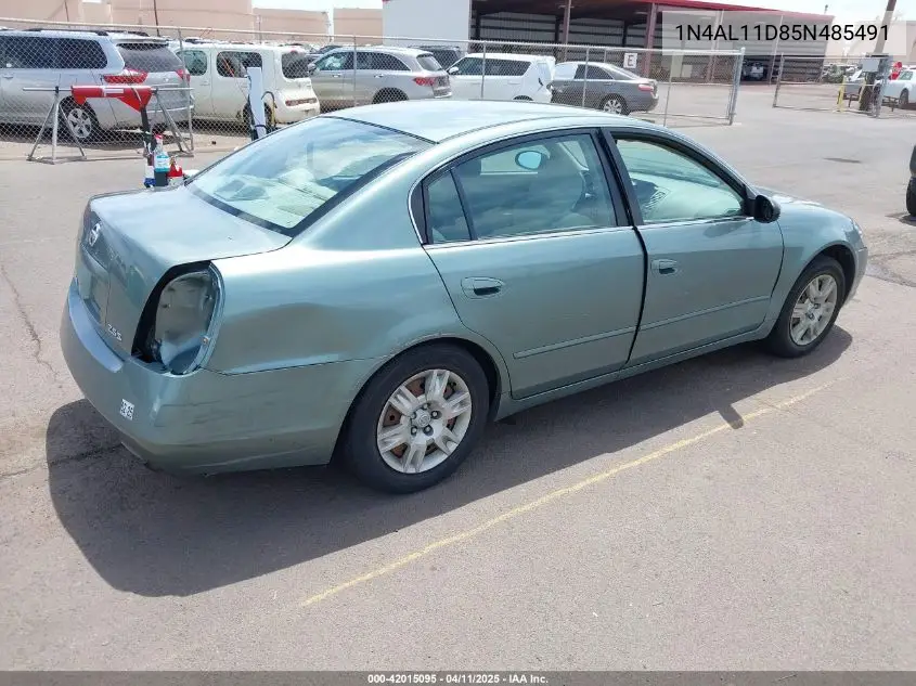 2005 Nissan Altima 2.5 S VIN: 1N4AL11D85N485491 Lot: 42015095