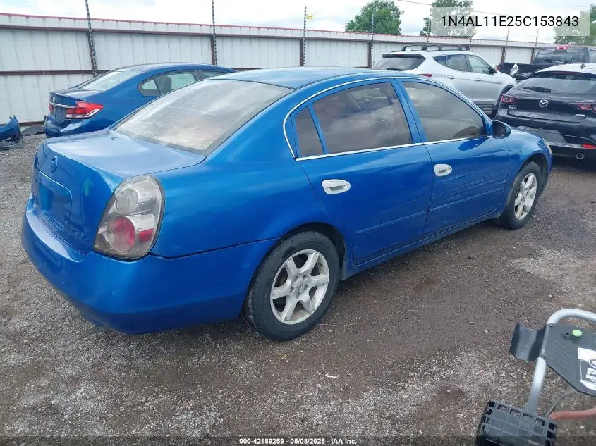 2005 Nissan Altima 2.5 S VIN: 1N4AL11E25C153843 Lot: 42189259
