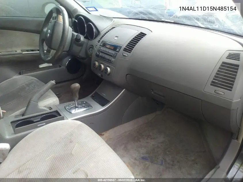 2005 Nissan Altima 2.5 S VIN: 1N4AL11D15N485154 Lot: 42196557