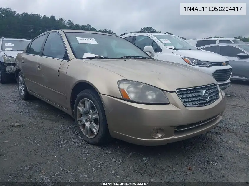 2005 Nissan Altima 2.5 S VIN: 1N4AL11E05C204417 Lot: 42207444