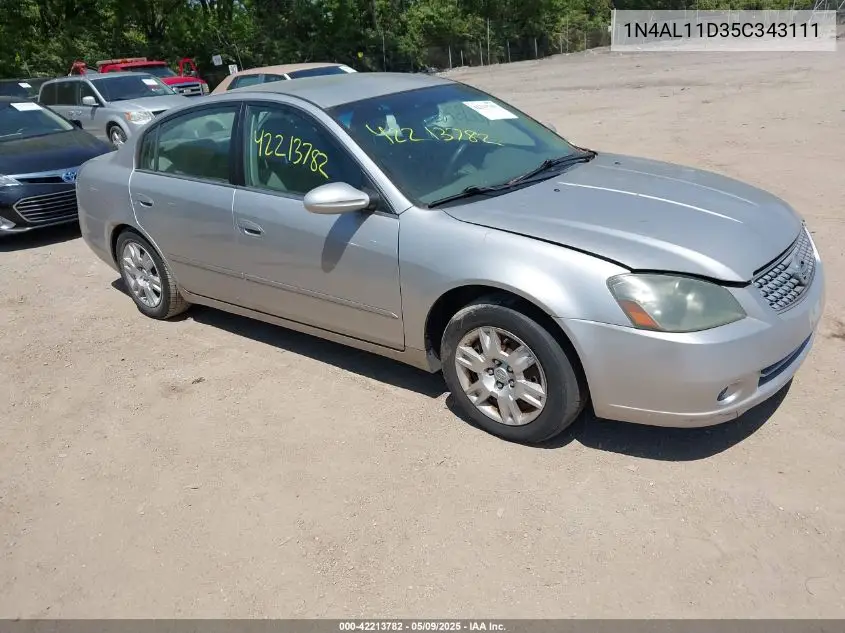 2005 Nissan Altima 2.5 S VIN: 1N4AL11D35C343111 Lot: 42213782