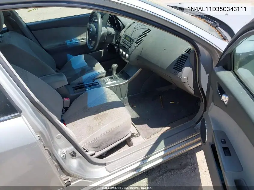 2005 Nissan Altima 2.5 S VIN: 1N4AL11D35C343111 Lot: 42213782