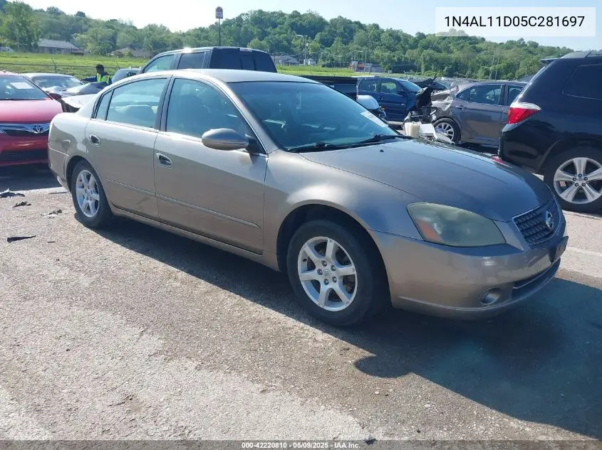 2005 Nissan Altima 2.5 S VIN: 1N4AL11D05C281697 Lot: 42220810