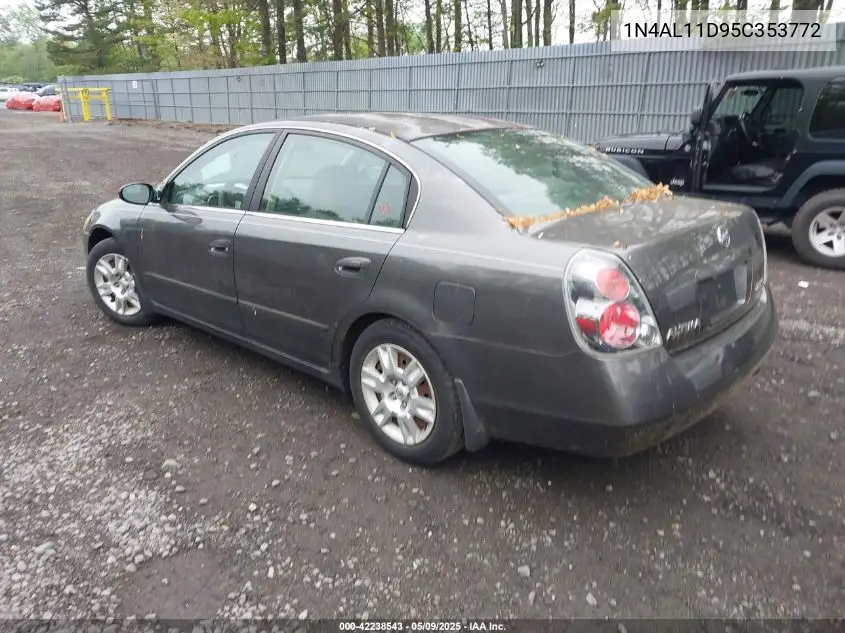 2005 Nissan Altima 2.5 S VIN: 1N4AL11D95C353772 Lot: 42238543