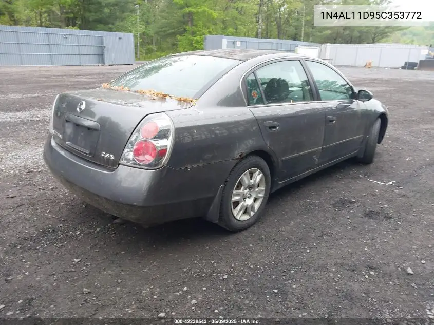 2005 Nissan Altima 2.5 S VIN: 1N4AL11D95C353772 Lot: 42238543