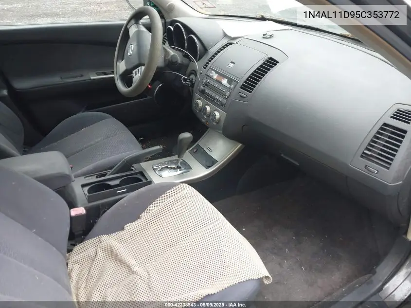 2005 Nissan Altima 2.5 S VIN: 1N4AL11D95C353772 Lot: 42238543