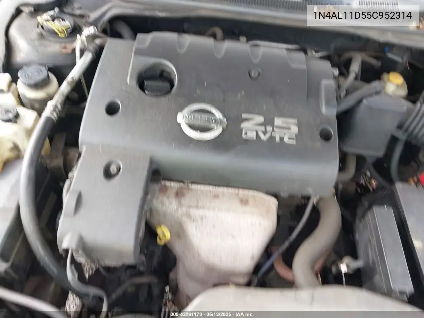 2005 Nissan Altima 2.5 S VIN: 1N4AL11D55C952314 Lot: 42261173