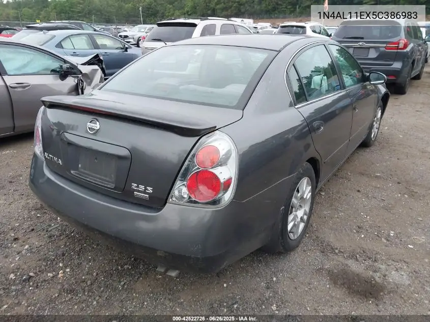 2005 Nissan Altima 2.5 S VIN: 1N4AL11EX5C386983 Lot: 42522726