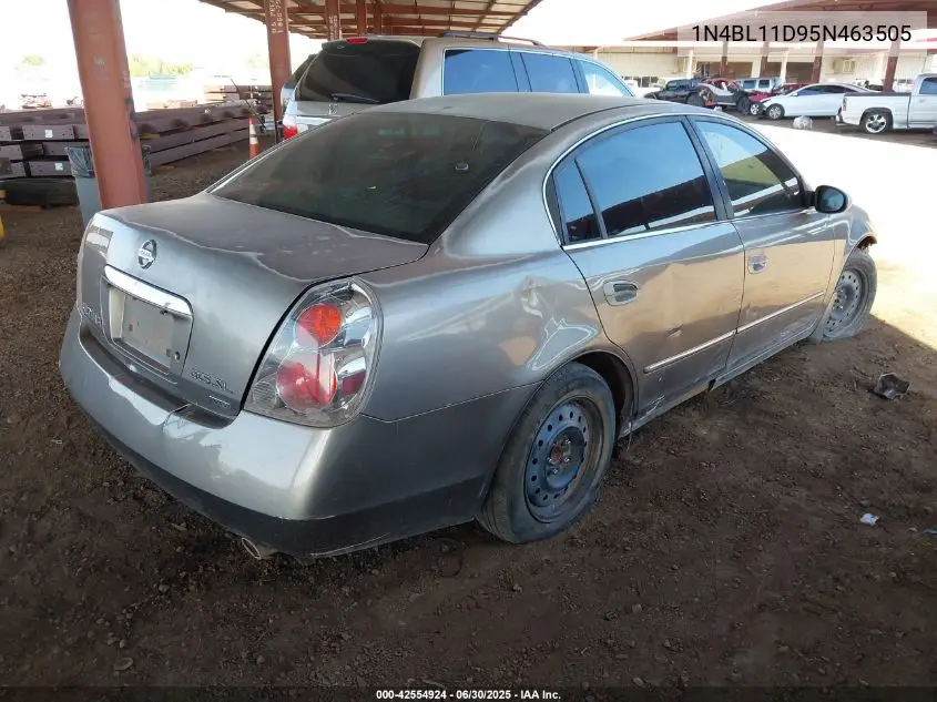 2005 Nissan Altima Se/Sl/Se-R VIN: 1N4BL11D95N463505 Lot: 42554924