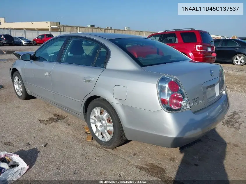 2005 Nissan Altima 2.5 S VIN: 1N4AL11D45C137537 Lot: 42558075