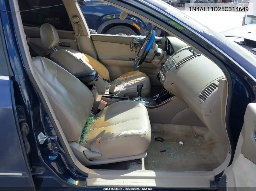2005 Nissan Altima 2.5 S VIN: 1N4AL11D25C314649 Lot: 42563332