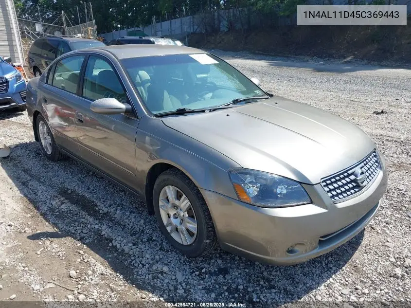 2005 Nissan Altima 2.5 S VIN: 1N4AL11D45C369443 Lot: 42564721