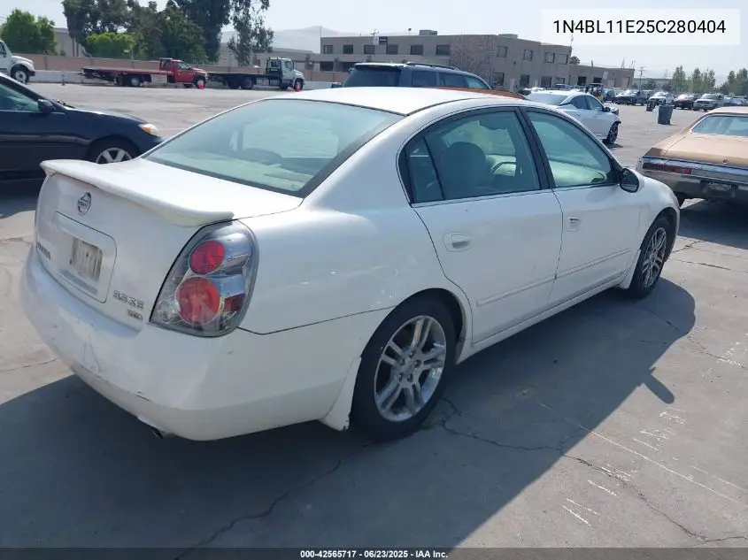 2005 Nissan Altima 3.5 Se VIN: 1N4BL11E25C280404 Lot: 42565717