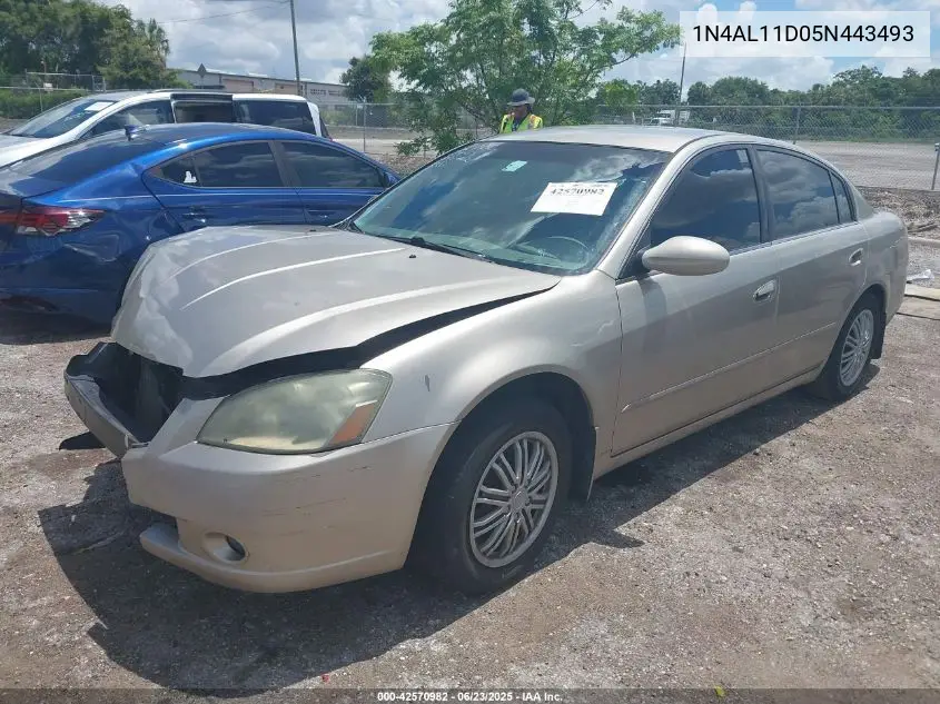 2005 Nissan Altima 2.5 S VIN: 1N4AL11D05N443493 Lot: 42570982