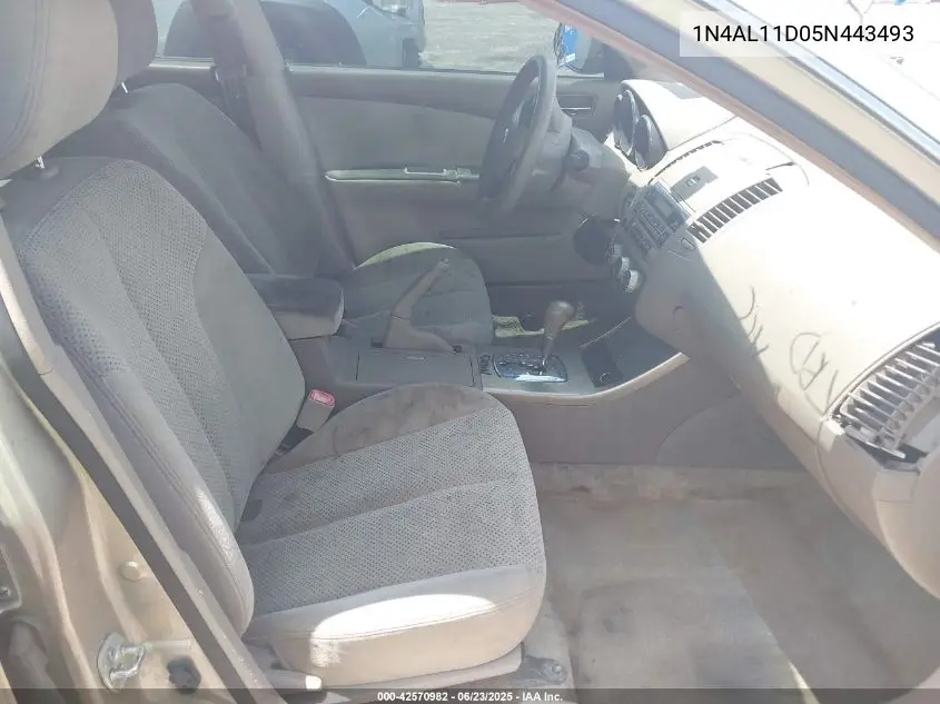 2005 Nissan Altima 2.5 S VIN: 1N4AL11D05N443493 Lot: 42570982