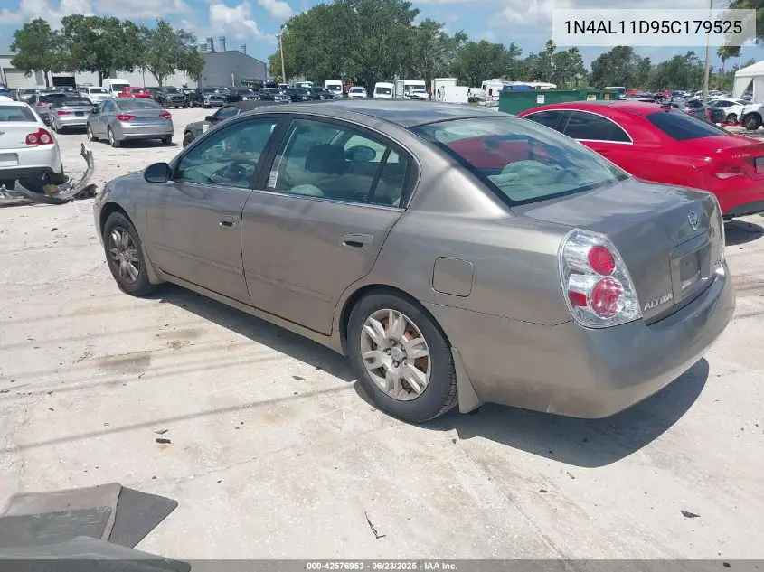 2005 Nissan Altima 2.5 S VIN: 1N4AL11D95C179525 Lot: 42576953