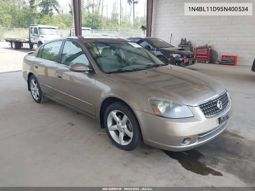 2005 Nissan Altima 3.5 Se VIN: 1N4BL11D95N400534 Lot: 42588149