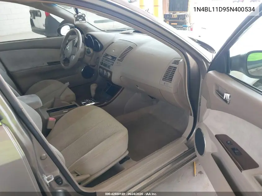 2005 Nissan Altima 3.5 Se VIN: 1N4BL11D95N400534 Lot: 42588149