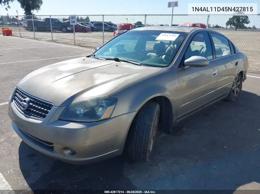 2005 Nissan Altima 2.5 S VIN: 1N4AL11D45N427815 Lot: 42617214