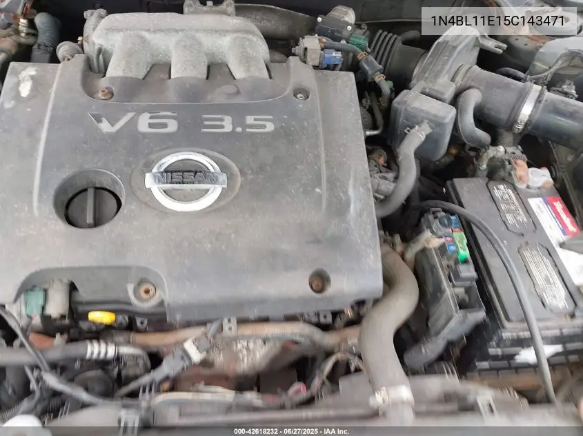 2005 Nissan Altima 3.5 Se VIN: 1N4BL11E15C143471 Lot: 42618232