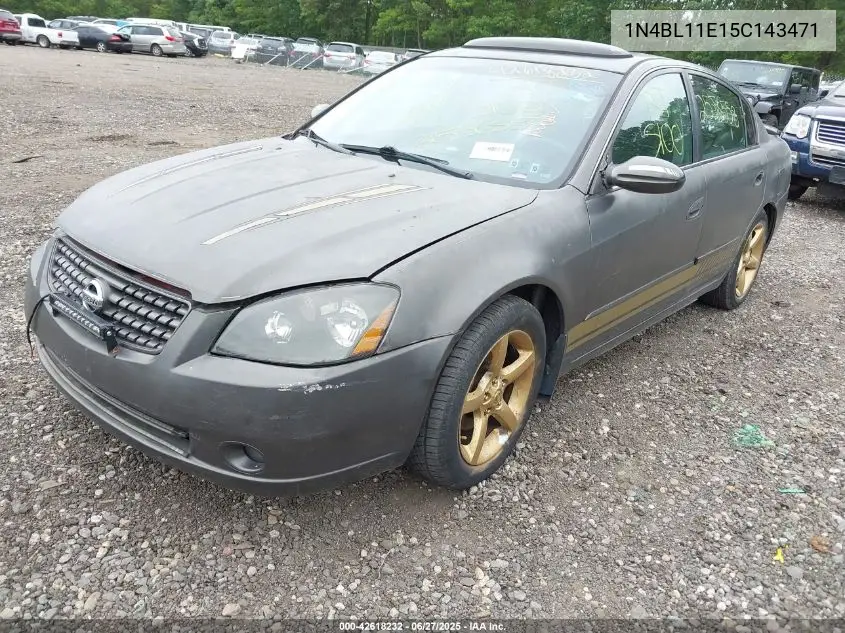 2005 Nissan Altima 3.5 Se VIN: 1N4BL11E15C143471 Lot: 42618232