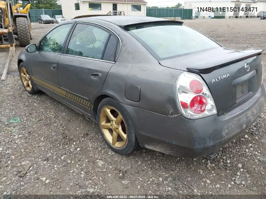 2005 Nissan Altima 3.5 Se VIN: 1N4BL11E15C143471 Lot: 42618232