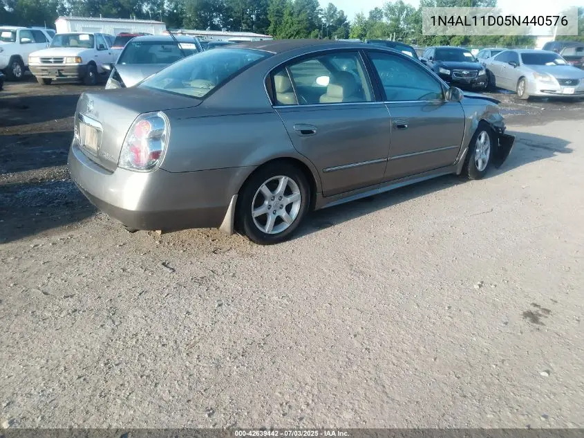 2005 Nissan Altima 2.5 S VIN: 1N4AL11D05N440576 Lot: 42639442