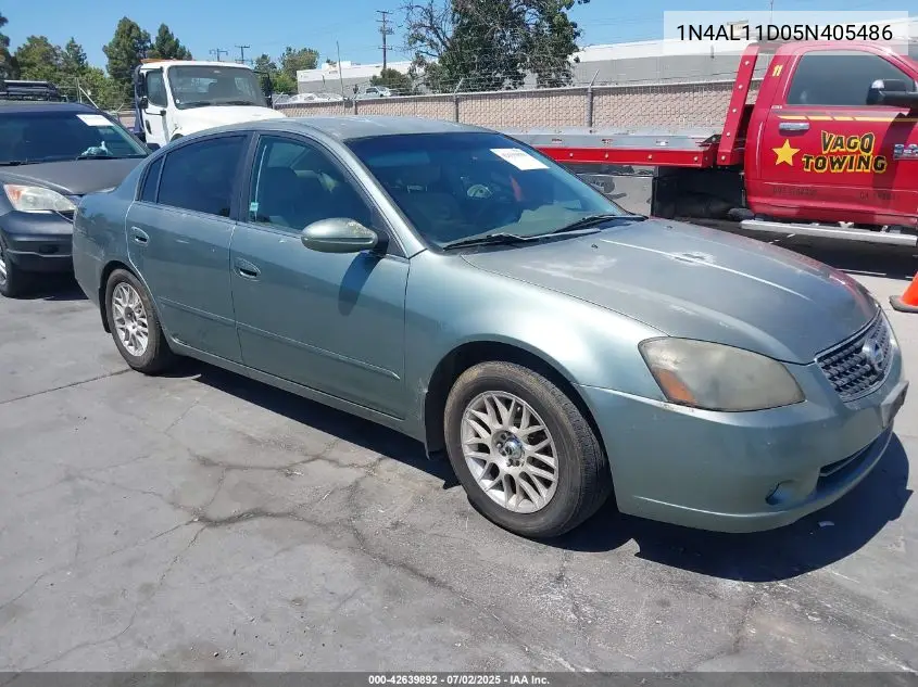 2005 Nissan Altima 2.5 S VIN: 1N4AL11D05N405486 Lot: 42639892