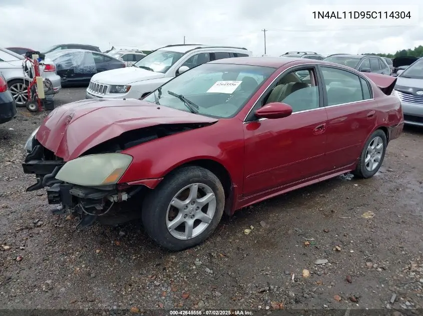 2005 Nissan Altima 2.5 S VIN: 1N4AL11D95C114304 Lot: 42645556