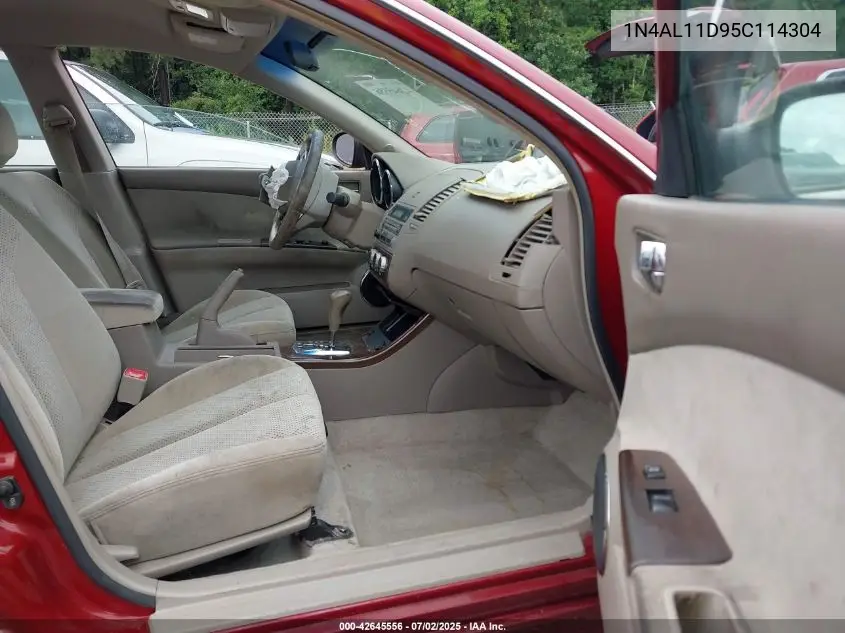 2005 Nissan Altima 2.5 S VIN: 1N4AL11D95C114304 Lot: 42645556