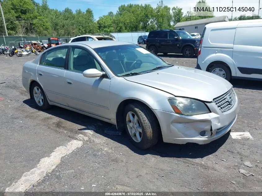 2005 Nissan Altima 2.5 S VIN: 1N4AL11D25C145040 Lot: 42645678