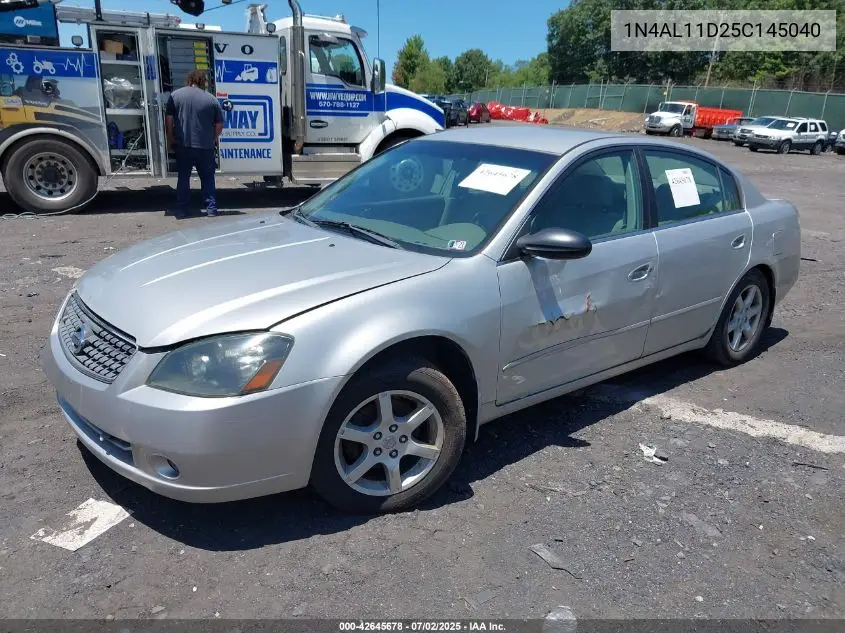 2005 Nissan Altima 2.5 S VIN: 1N4AL11D25C145040 Lot: 42645678