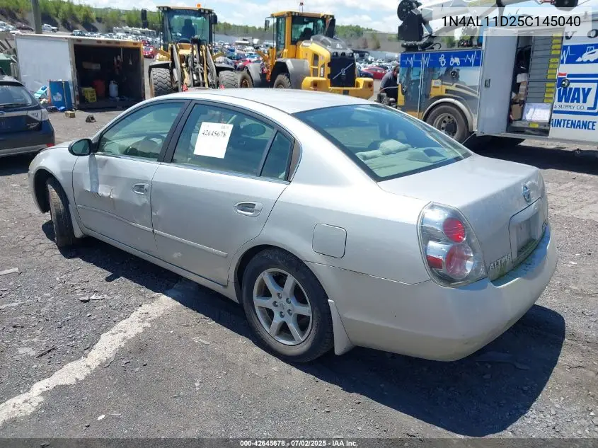 2005 Nissan Altima 2.5 S VIN: 1N4AL11D25C145040 Lot: 42645678