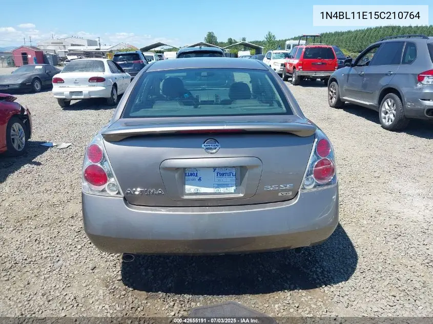 2005 Nissan Altima 3.5 Se VIN: 1N4BL11E15C210764 Lot: 42655191