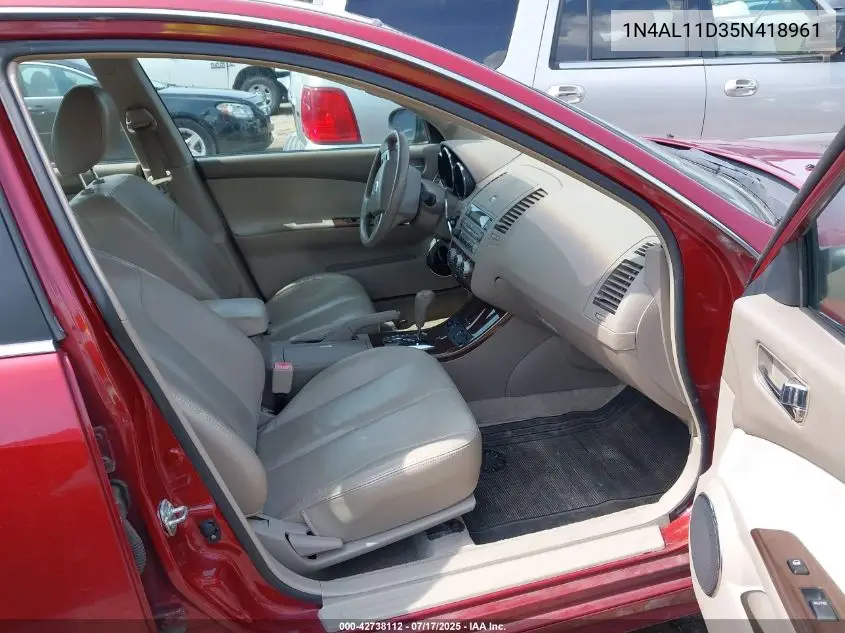 2005 Nissan Altima 2.5 S VIN: 1N4AL11D35N418961 Lot: 42738112