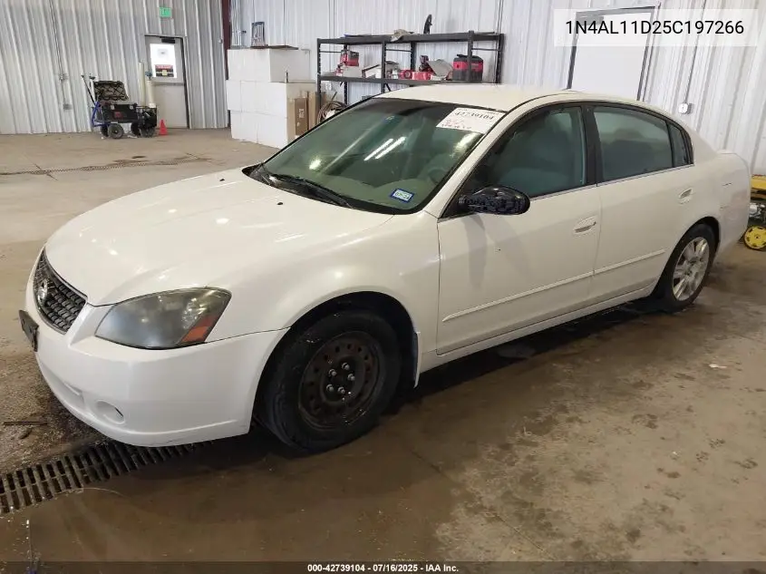 2005 Nissan Altima 2.5 S VIN: 1N4AL11D25C197266 Lot: 42739104