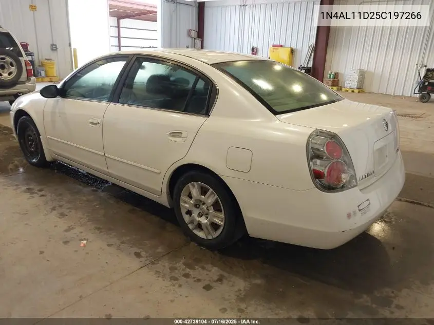 2005 Nissan Altima 2.5 S VIN: 1N4AL11D25C197266 Lot: 42739104