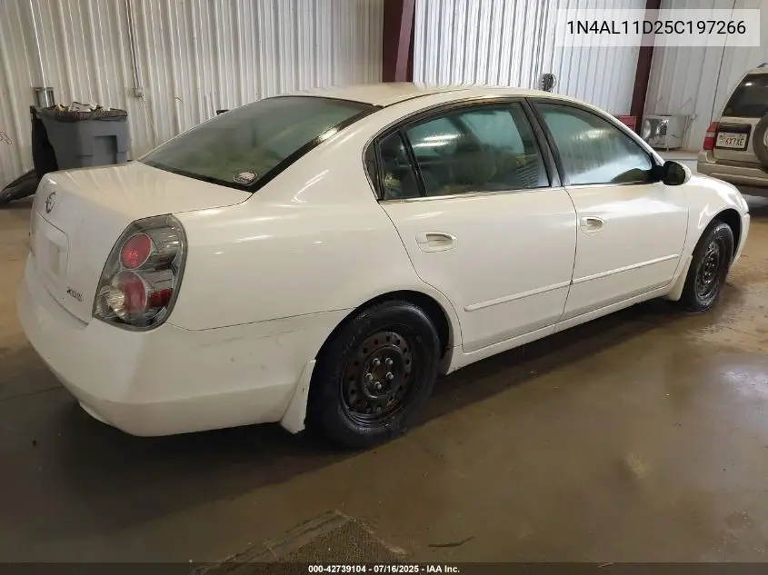 2005 Nissan Altima 2.5 S VIN: 1N4AL11D25C197266 Lot: 42739104
