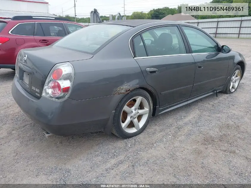2005 Nissan Altima 3.5 Se VIN: 1N4BL11D95N489361 Lot: 42747321