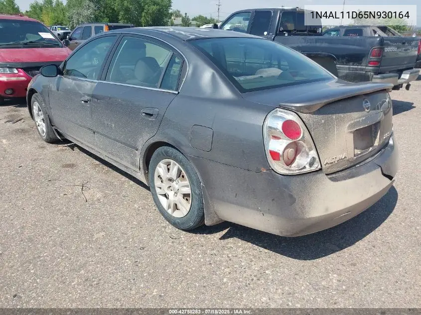 2005 Nissan Altima 2.5 S VIN: 1N4AL11D65N930164 Lot: 42758283