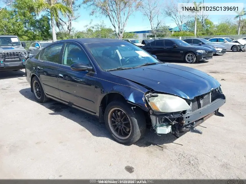 2005 Nissan Altima 2.5 S VIN: 1N4AL11D25C139691 Lot: 42784482