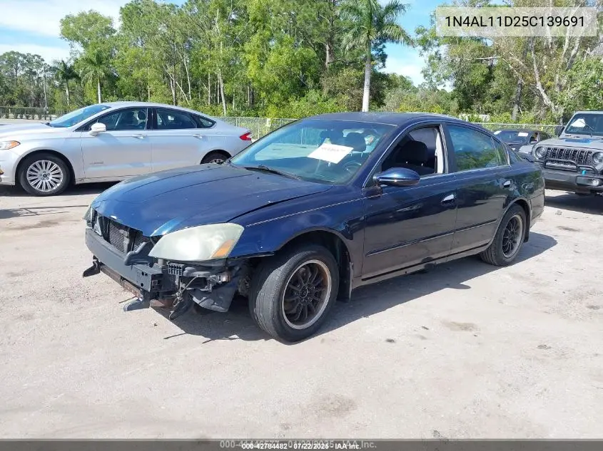 2005 Nissan Altima 2.5 S VIN: 1N4AL11D25C139691 Lot: 42784482