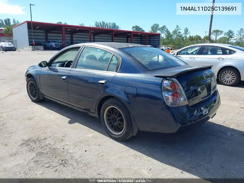 2005 Nissan Altima 2.5 S VIN: 1N4AL11D25C139691 Lot: 42784482