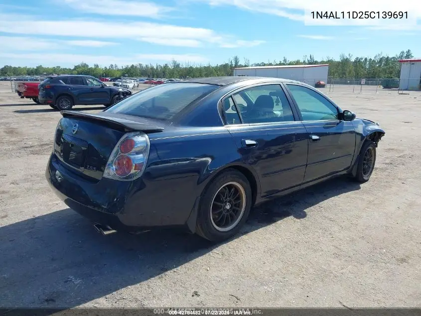 2005 Nissan Altima 2.5 S VIN: 1N4AL11D25C139691 Lot: 42784482