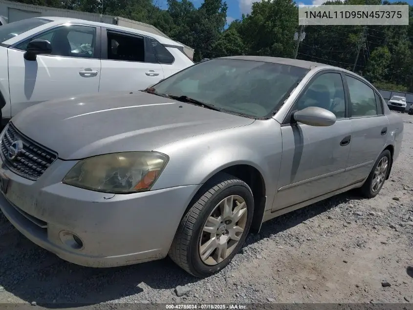 2005 Nissan Altima 2.5 S VIN: 1N4AL11D95N457375 Lot: 42785034