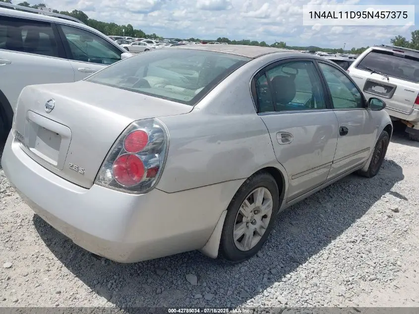 2005 Nissan Altima 2.5 S VIN: 1N4AL11D95N457375 Lot: 42785034