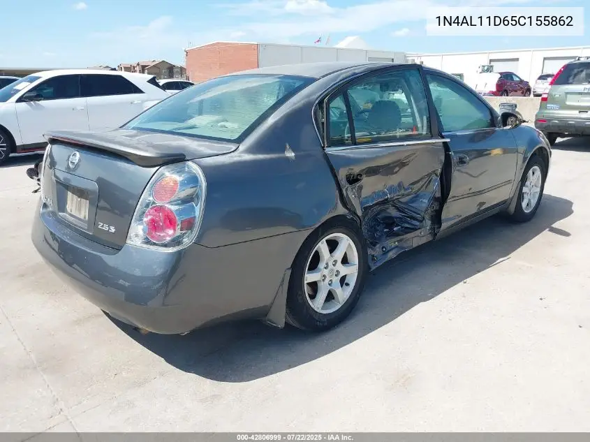 2005 Nissan Altima 2.5 S VIN: 1N4AL11D65C155862 Lot: 42806999