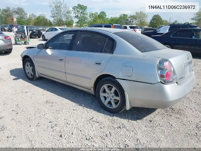 2006 Nissan Altima 2.5 S VIN: 1N4AL11D06C236972 Lot: 42255733