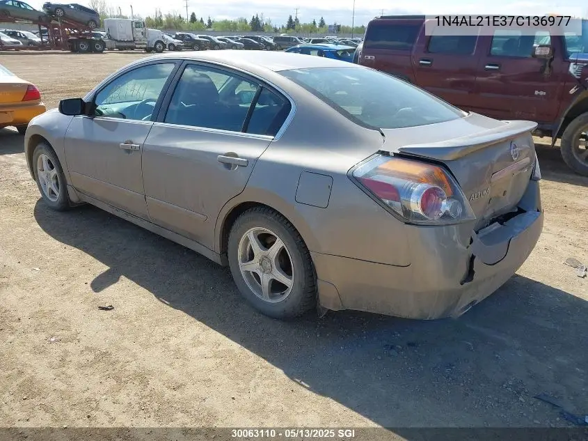 2007 Nissan Altima 2.5/2.5S VIN: 1N4AL21E37C136977 Lot: 30063110